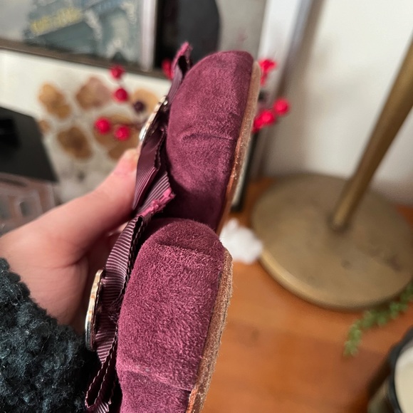 Kate spade wine red suede ballet flats - Picture 6 of 9